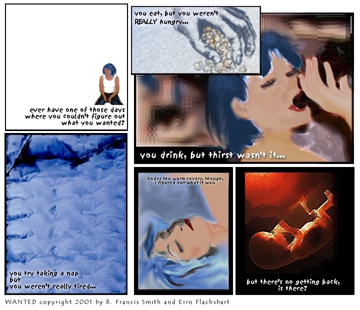 WANTED one-page comic